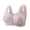 Purple, variant on Front Closure Sexy Lace Bra for Women No Underwire Full Coverage Bralettes Comfort Wide Strap Wireless Everyday Bras