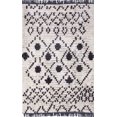 thumbnail image 1 of Erbanica 5' x 7' Grey Moroccan Fringed Rug, 1 of 1