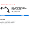 thumbnail image 2 of Engine Water Pump Outlet Line - Compatible with 2009 - 2014 Audi TT Quattro 2.0L 4-Cylinder 2010 2011 2012 2013, 2 of 2