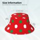 thumbnail image 3 of Balery White and Green Polka Dot Sombreros para el sol para hombre y mujer, sombrero de pescador con UPF 50+, 3 of 6