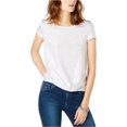 thumbnail image 1 of I.N.C Womens Twist-Front Pullover Blouse, Metallic, Medium, 1 of 1