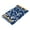 Dark Blue Acanthus Leaves, variant on Bath Accessories Sets Single Print Decorative Tray With Handle For Home Bathroom Bedroom Dark Blue and Gold
