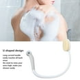 thumbnail image 3 of Back Shower Brush Scrubber, Easy To Use PP Comfortable Curved Back Scrubber Lightweight U Shaped  For Post Operative For Elderly, 3 of 8
