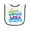 White and Black, variant on Inktastic Chiropractor Daddy Baby Terry Cloth Bib