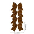 thumbnail image 4 of Christmas Bows 4PCS 5.9 Inch Rustic Wreath Gift Bows Vintage Xmas Velvet Ribbon Bow Holiday Ornaments for Christmas Tree Garland DIY Craft Wrapping Decor A, 4 of 4
