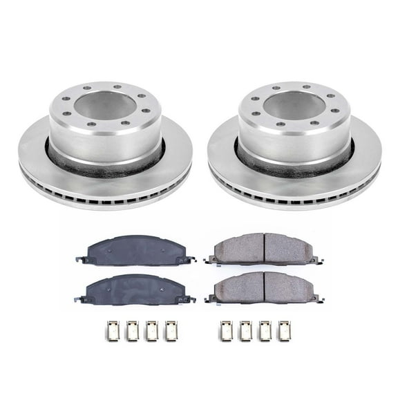 Ultimate Brakes Rear Ceramic Brake Pad and Rotor Kit with Hardware WM80299