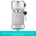 thumbnail image 4 of CASABREWS 3700Gense, 20 Bar Espresso Machine and Coffee Maker with Milk Frother, Silver, 4 of 10
