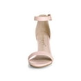 thumbnail image 2 of BLISSFUL STEP Women's Chunky Heel Open Toe Ankle Strap Sandals, 2 of 7