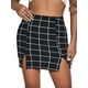 thumbnail image 1 of Falda Milumia elegante de cintura alta con dobladillo a cuadros para mujer, 1 of 7