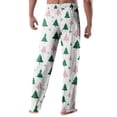 thumbnail image 4 of Garbnen Christmas Pajama Pants for Men Santa Printed Wide Leg Men’s Lounge Pants Big and Tall Fall Winter Funny Merry Xmas Print Cozy Sleep Pants for Men, 4 of 5