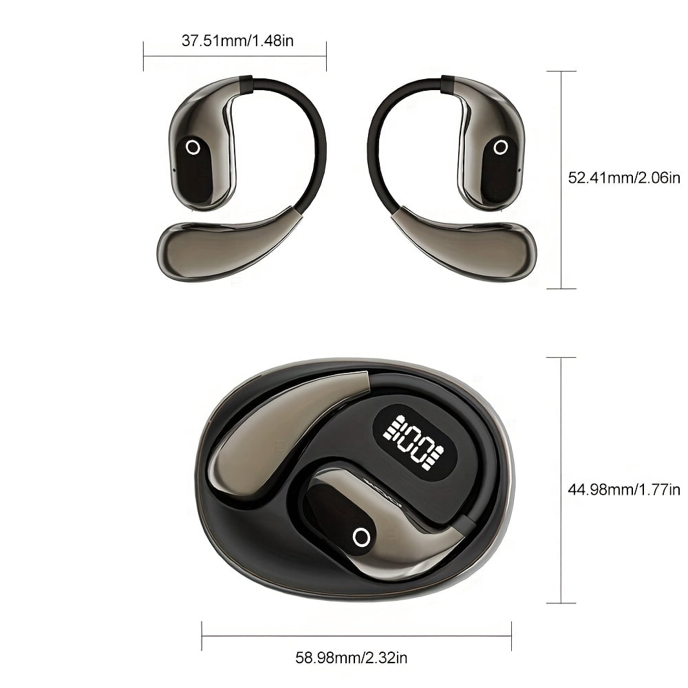 AI Language Translator Earbuds, OWS Wireless 5.2 Open-Ear Buds with Real-Time 144-Language Translation for Travel, Business & Learning, 3-in-1 Bluetooth Headphones, Audifonos, Noise Cancelling