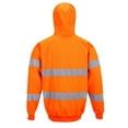 thumbnail image 2 of Portwest B304 High Visibility Reflective Hooded Sweatshirt Yellow, X-Large, 2 of 3