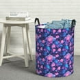 thumbnail image 7 of KLL Blue Skull Rose Waterproof Foldable Laundry Hamper Bucket with Handles for Storage Bin,Kids Room,Home Organizer (Medium ), 7 of 7