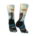 thumbnail image 3 of Goofa Iceberg Bald Eagle Printed Men's Crew Socks, Soft Durable Breathable Moisture-Wicking with Odor Control Cotton socks, 3 of 9