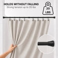 thumbnail image 2 of Tension Adjustable Shower Curtain Rod 28-47 Inches Black, 2 of 9