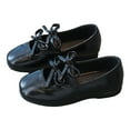 thumbnail image 4 of Staki Toddler Dress Shoes Girls Girls Dress Shoes Toddler Mary Jane Shoes Flats with Bow for Toddler/Little/Big Kids(Black,8 Toddler), 4 of 5