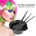 thumbnail image 3 of 4 Pcs Hair Coloring Tools Kit Dyeing Bowl Brush Double-sided Coloring Comb Hairdressing Dyeing Tool, 3 of 4