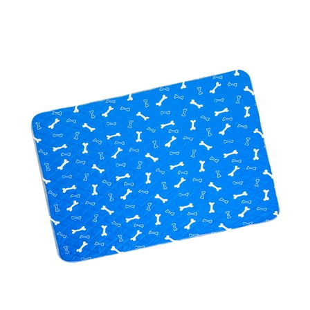 Soimiss Printed Dog Pee Pads Absorbent Slip Training Mat For Pets Washable Comfortable For Potty Training Blue S