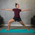 thumbnail image 4 of 3mm PVC Solid Teal Yoga Mat, 4 of 8