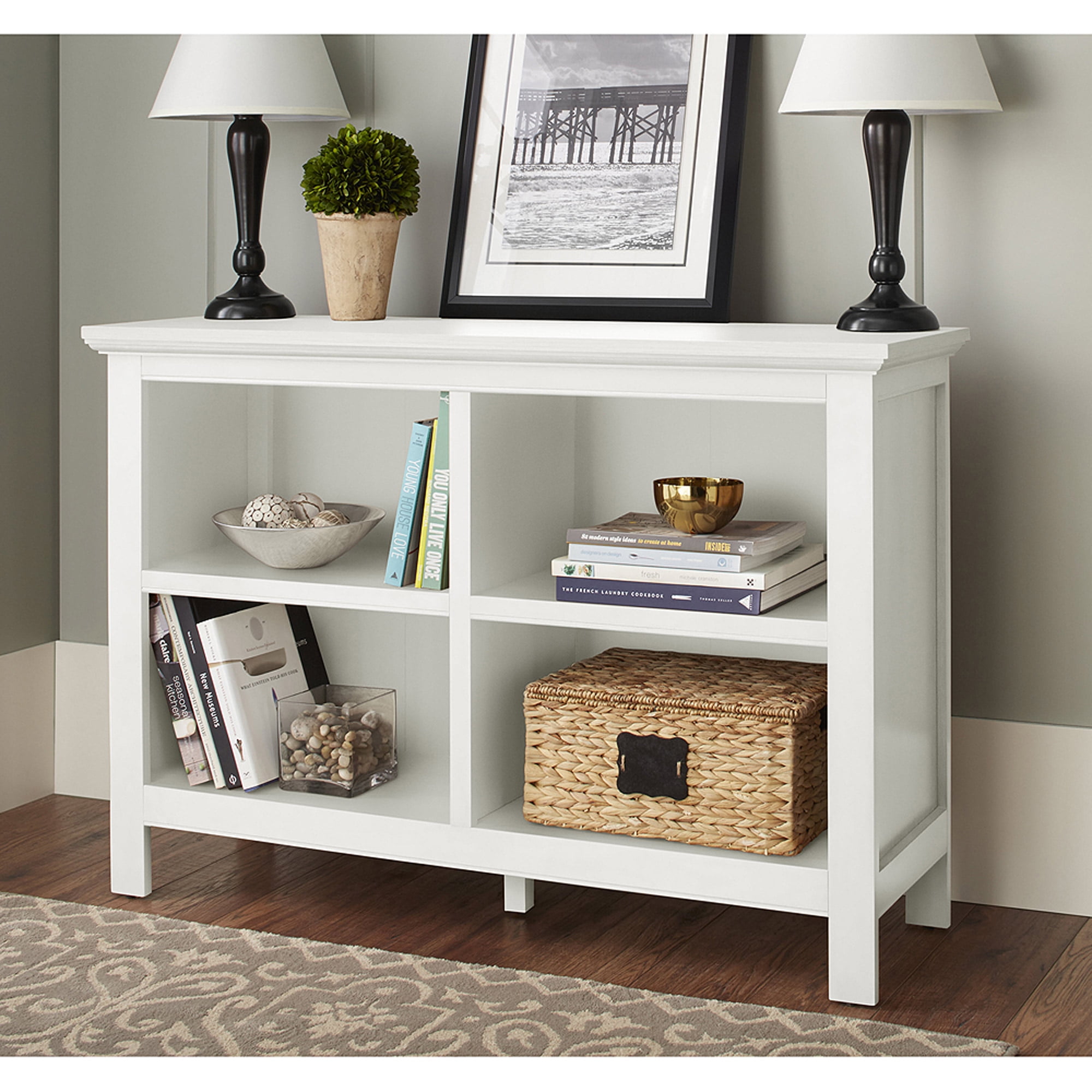 Safavieh Cooper Bookcase Distressed Ivory Walmart Com