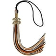 thumbnail image 6 of Endea Graduation Black/Orange/White Mixed Color Graduation Tassel with Gold Date Drop, 6 of 10