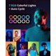 thumbnail image 3 of Anillo de luz para selfie RGB de 12 pulgadas con soporte para trípode de 62 pulgadas para grabación de vídeo y retransmisiones en vivo (YouTube, Instagram, TikTok),, 3 of 12