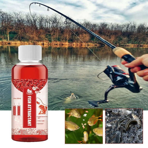 Red Worm Liquid Bait, Fish Scent Bait Fish Additive, Concentrated Fishing  Lures Baits, Fish Bait Attractant Enhancer