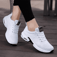 thumbnail image 7 of Elecsop Sneakers for Women, Fashion Air Cushion Mesh Lightweight Breathable Walking Running Shoes for Women, White, 7 of 7