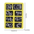 thumbnail image 3 of Metal Puzzles Solving,3D Metal Puzzles Brain Teasers,Metals Brain Teaser Puzzle ,Physics Mechanical Set,Wire Puzzle Mind Challenge Games,Fidget Toys, 3 of 8