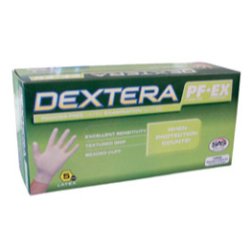 (Price/Box)SAS Safety Corp Latex Glove Dextera Pf Xlrg 50/Bx