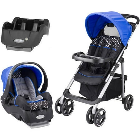 Evenflo Vive Travel System, Hayden Dot, with BONUS Car Seat Base