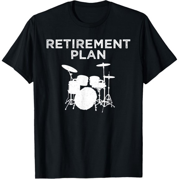 Playful Comfort Tee - Retirement Plan On Playing The Drums Drummer Player Funny T-Shirt