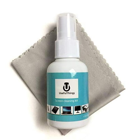 Screen Cleaner Kit. Best for Laptop, LED LCD TV, Smartphone, iPad, Computer, Kindle, Touch Screens Eyeglass. 1 Cleaning Spray + 1 Microfiber Polishing Cloth. Streak