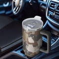 thumbnail image 6 of 40oz Tumbler with Handle and Straw, Vacuum Insulated Stainless Steel Travel Mug, Fits Car Cup Holder, Camo Print, 6 of 6