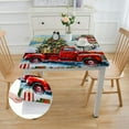 thumbnail image 2 of Acheng Christmas Tree Square Tablecloth Outdoor Fitted 100% Polyester Fiber Christmas 40*40, 2 of 8