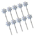 thumbnail image 2 of Molinos disuasorios para aves Bewildely 10 Uds PVC plata Jardín y Patio, 2 of 6