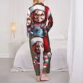 thumbnail image 5 of Lsque Chucky Pattern Long Sleeve Pajama Set for Women - Soft 2-Piece Sleepwear and Loungewear Set with Pockets, Comfy Nightwear, 5 of 8