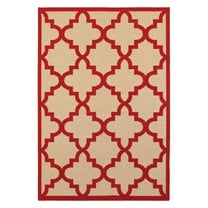Avalon Home Catalina Scallop Lattice Indoor/Outdoor Mixed Pile Area Rug