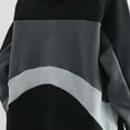 thumbnail image 5 of YLSDY Mens Zip Up Hoodies Oversized Fleece Long Sleeve Drop Shoulder Hooded Sweatshirt Coat Trendy Vintage Streetwear Jacket Black XXL, 5 of 8