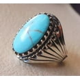 thumbnail image 5 of Turquoise Ring, Silver Jewelry, 925 Silver Ring, Father's Day, Natural Turquoise Mens ring, December Birthstone Ring, Heavy Mens Ring, Spiritual Healing Gemstone, Christmas, Tiny Mens Ring, 5 of 6