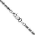 thumbnail image 6 of Auriga Fine Jewelry 14K White Gold 2.25mm Quadruple Rope Anklet 9inch for Women, 6 of 6