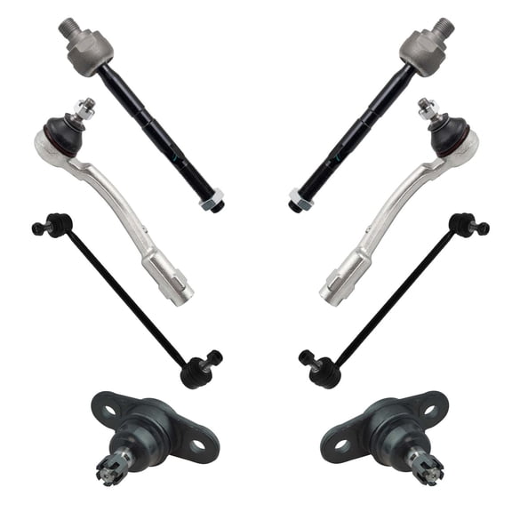 TRQ Front Ball Joint Tie End Rod Sway Bar Link Steering Suspension Kit 8pc PSA32887 Fits select: 2006-2011 KIA RIO