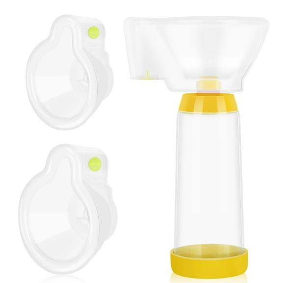 Spacer for Kids and Adults with 2 Masks and Yellow Medication Chamber