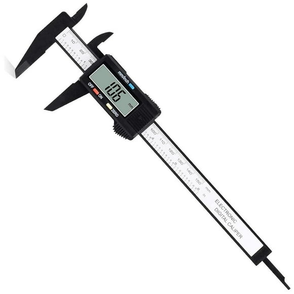 Digital Caliper, 0-6" Calipers Measuring Tool - Electronic Micrometer Caliper with Large LCD Screen, Electronic Vernier Caliper Auto-Off Feature, Inch/Metric Conversion