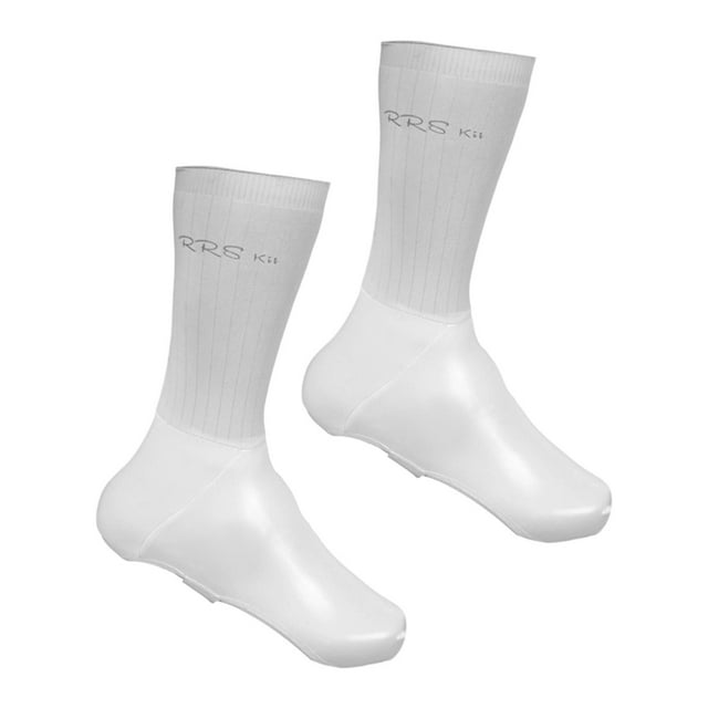 Colaxi Protège-Chaussures de Cyclisme Imperméables Blancs