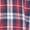 Red Navy, variant on INSPIRE CHIC Men's Contrasting Colors Checked Slim Fit Long Sleeved Button Down Shirts with Pocket 2XL Red Navy