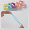 thumbnail image 5 of Set Of 100pcs Hair Ties Elastic Bands Colorful Seamless Cotton Hair Ties Ponytail Holder Scrunchies Hair Accessories Women Headband for Thick & Thin Hair, 5 of 6