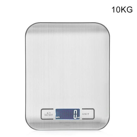 

Kitchen Electronic Scale Portable Stainless Steel LCD Display Bake Scale 5kg/10kg New