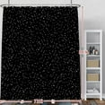 thumbnail image 2 of Black White Snowflake Bath Shower Curtains Set Merry Christmas Bathroom Curtains 72x84 Inch with Hooks Abstact Fallen Snow Winter Shower Curtain Set Waterproof Fabric for Bathroom Bath Decors, 2 of 6