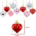thumbnail image 2 of Tupukom Valentines Decorations 36 Pcs Valentines Heart Shaped Ornaments - Valentines Heart Decorations Glitter Heart Shaped Baubles - Romantic Christmas Valentines Tree Hanging Decorations, 2 of 7